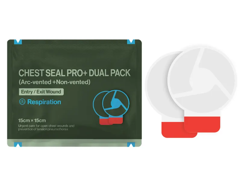 Arc-vented + Non-vented Chest Seal