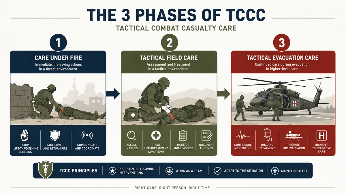TCCC'nin 3 Aşaması