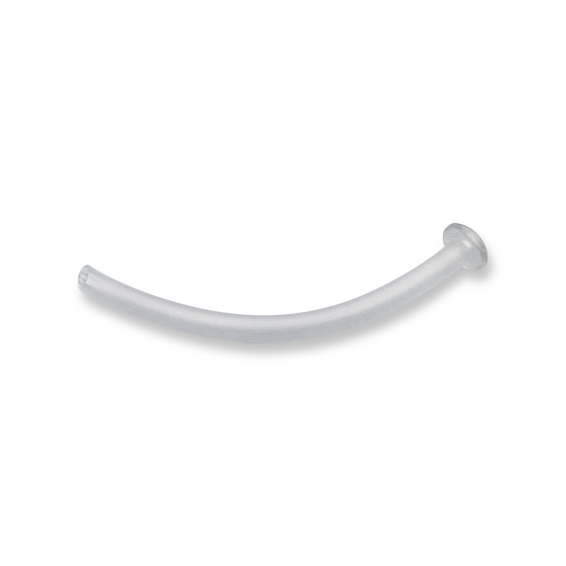 Clear PVC flange type nasopharyngeal airway